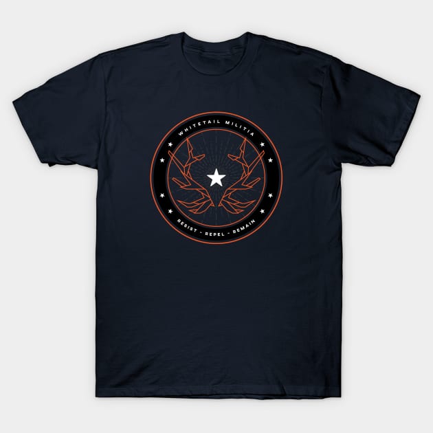 Whitetail Militia Black Edition T-Shirt by BadBox